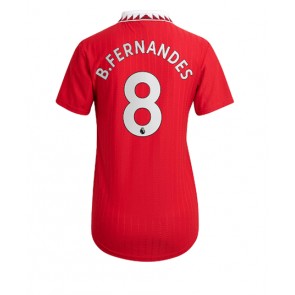 Manchester United Bruno Fernandes #8 kläder Kvinnor 2022-23 Hemmatröja Kortärmad